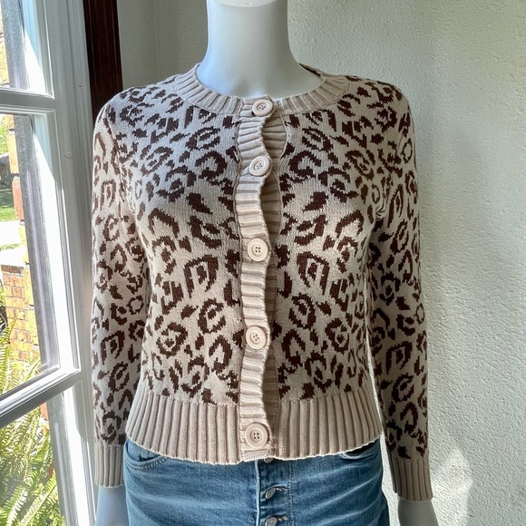 Kate Spade Leopard Print Cardigan - Picture 5 of 13
